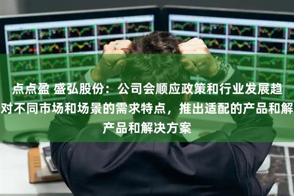 点点盈 盛弘股份：公司会顺应政策和行业发展趋势，针对不同市场和场景的需求特点，推出适配的产品和解决方案